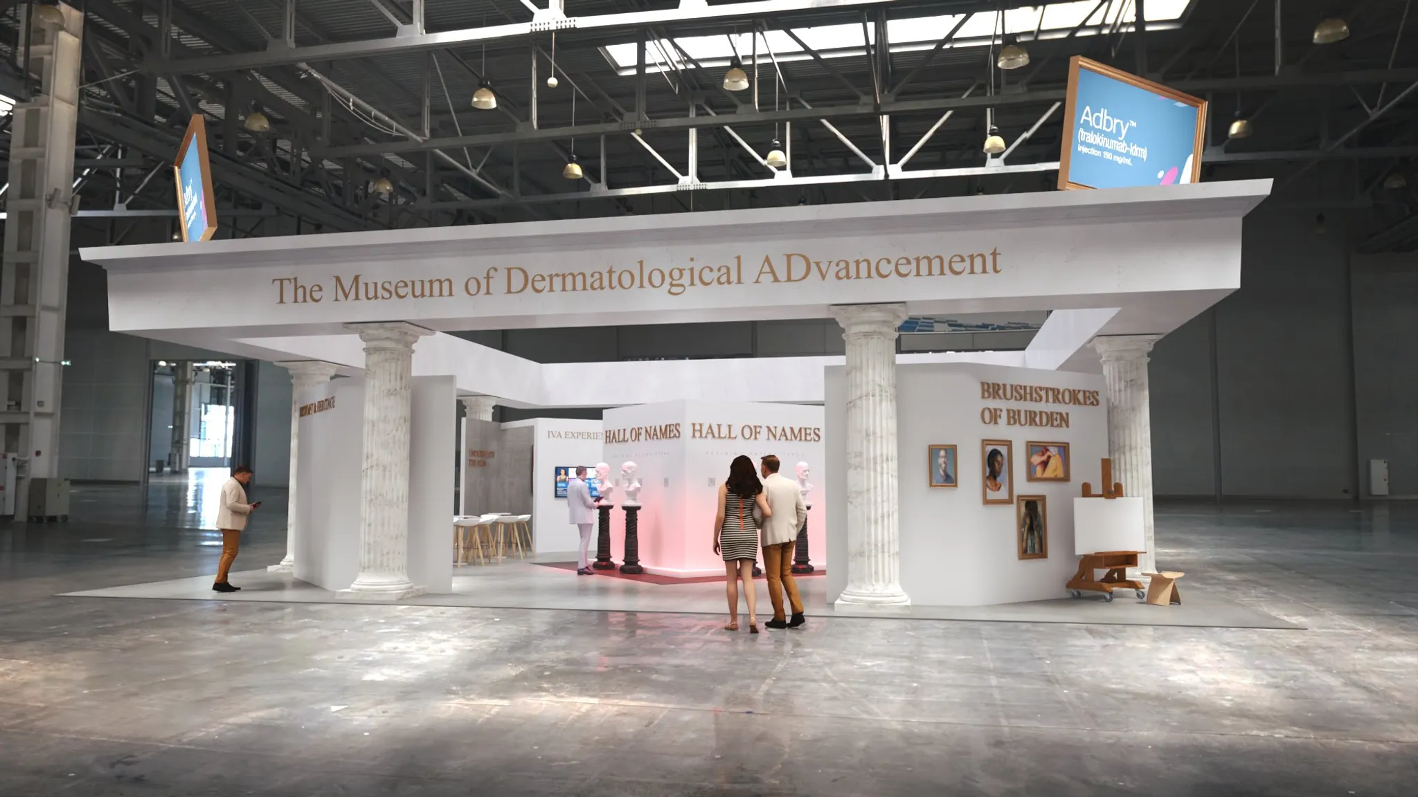 50x50 Island booth design by Reaction Space